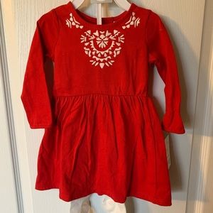 Carter’s baby girl set - red/white